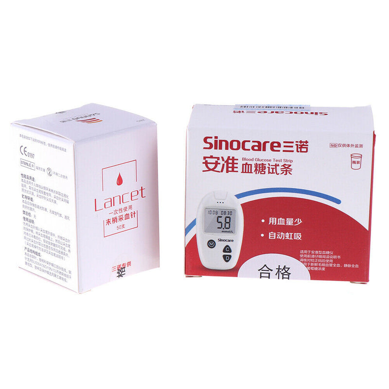 100xtest paper and lancet for blood glucose monitor medicalblood glucose meterBX
