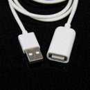 USB A Male to Female M / F Extension Cable Cord Adapter White USB2.0 Q2S1 C P0M8