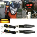 DOP-LS12 LED Mini Motorcycle Motorbike Turn Signal Lights New Amber Indicat Y4R0