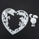 2pcs Love Rabbit Cutting Dies Stencils Scrapbooking Embossing Folder DIY