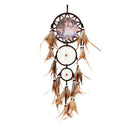 Handmade Wall Hanging Wolf Dream Catcher With Feather Home Decor Ornamnet Gift