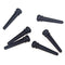 6 Pcs Guitar Family Natural Ebony Folk Acoustic Guitar Bridge Pins