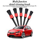 5Pcs/set Car Detailing Brush Cleaning Natural Multi-function Hair Brush Pretty