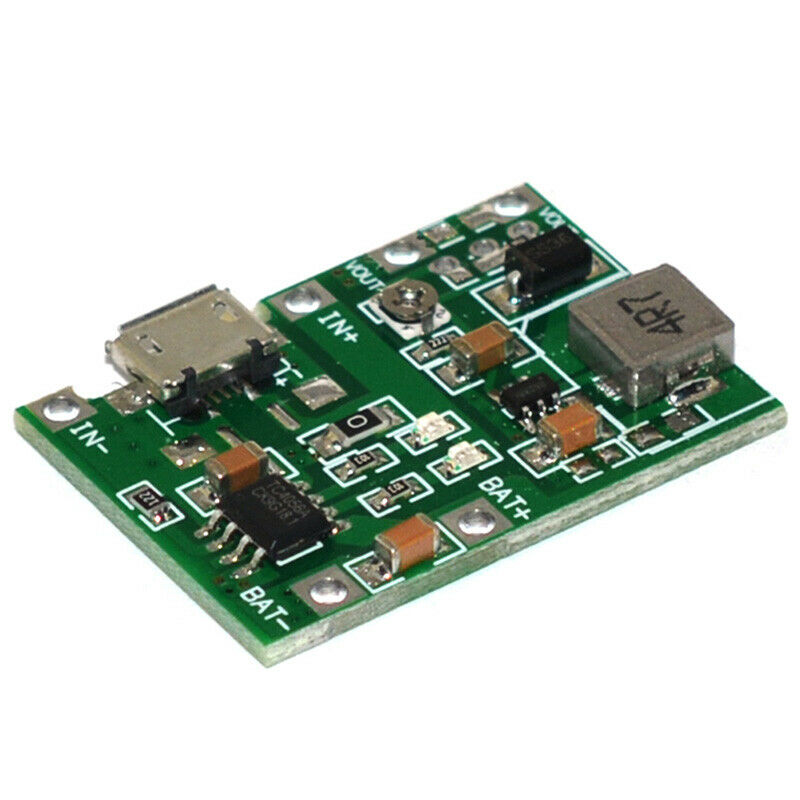 USB Lithium 3.7V Battery Charging Module 4.2V Boost Step Up 5V 9V 12V 24V EB Tw