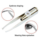 Eyebrow Tweezer HairRemoval Eyelash& Light StainlessSteel Makeup Supply Twe A9G6