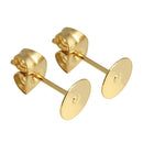 300Pcs/150Pair 4mm Earrings Blank Cup Ear Stud Pin For DIY Jewelry Making Craft