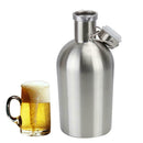 Beer Growler Stainless Steel Swing Top Hip Flask Bottle Travel Picnic 2.5L