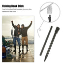 Carp Fishing Bank Stick Adjustable Aluminum Alloy Bankstick for Bite Alarm