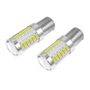2Pcs 12V White Bulb LED Car BA15S P21W 1156 Backup Reverse Light 33-SMD 5630