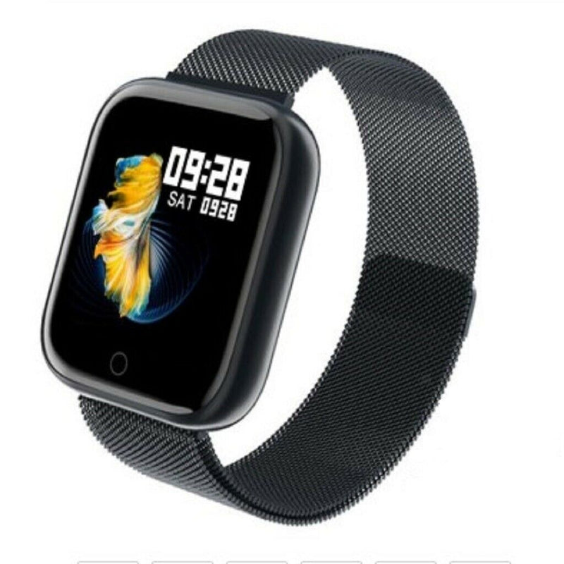 2x Women Men Sports Bluetooth 4.0 Smart Watch Wristband 1.3inch Smartwatch