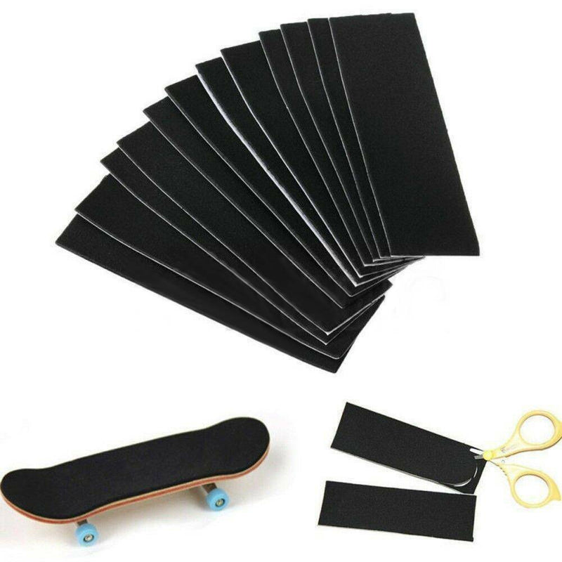 12x Black Foam Grip Tape Self-adhesive Stickers 110x35mm for Wooden Fingerboard