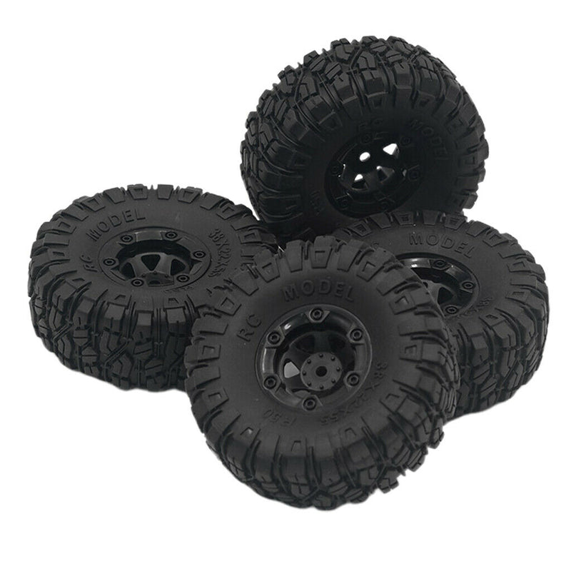 4x RC Rubber Tyres  Set Fit for WLTOYS 12428 RC Car Buggy Truck DIY Parts