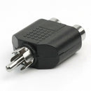4x RCA Y Splitter Adapter 2Female to 1Male For Audio Video AV TV Cable Converter