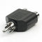 4x RCA Y Splitter Adapter 2Female to 1Male For Audio Video AV TV Cable Converter