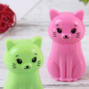 5Pcs/set Cartoon Mini Candy Color Animal Cat Pencil Sharpeners Pencil Cut JR