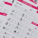 12Sheet Nail Art Training Practice Lines Drawing Painting Template LearningS Ew