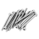 M3x45mm 0.5mm Pitch Bolts Socket Cap Head Hex Key Screws 30pcs D5L5