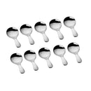 10pcs Table Spoon Coffee Spoon Stainless Steel Short Handle Soup Spoons