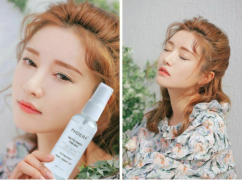 Authentic PHOERA Fini Mat Long Lasting Make Up Setting 50ml Matte Finish Sp X8O6