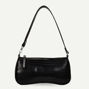 Women Totes Bags Alligator PU Elegant Shopping Shoulder Handbag (Black)