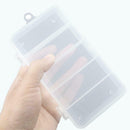 5 Compartments Storage Case Box Transparent Bait Tackle Container Organizer