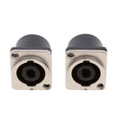 2 Pcs. 4-pin Stereo Speaker Built-in Socket Built-in Terminal