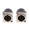 2 Pcs. 4-pin Stereo Speaker Built-in Socket Built-in Terminal