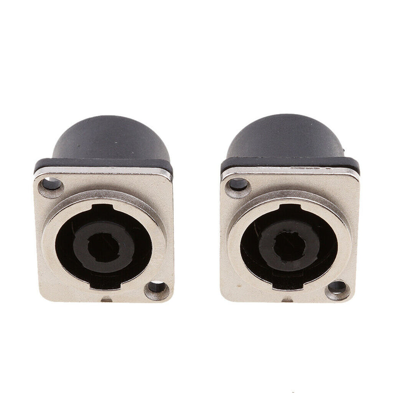 2 Pcs. 4-pin Stereo Speaker Built-in Socket Built-in Terminal