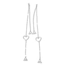 Heart Rhinestone Bra Straps 1 Pair