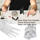 Nylon Stripe Print Antistatic Gloves Working Watch Repair Anti Static Glove