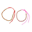 9pcs Bracelets Brazilian Wire Braid Handmade Ethnic Multicolored