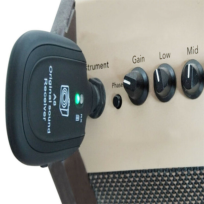 Wireless Audio Transmission Receiver Transmitter System for Electric Guitar A