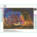 5D DIY Full Drill Diamond Painting Flying Boat Cross Stitch Mosaic Kit