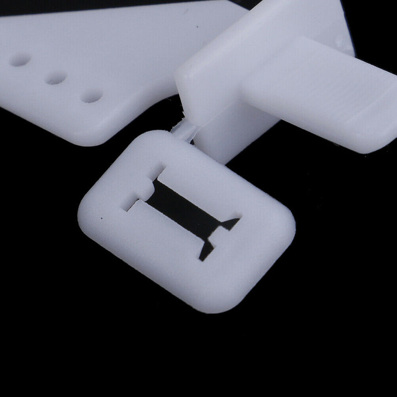 10 Sets Medium Lock On Nylon Control Horn And Clevis 21Mm Set Rudder`US