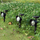 2pcs 4 LED Solar Ground Lawn Light Waterproof Pathway Garden Lighting Lamp A