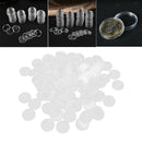 100pc Capsules Plastic Case Coin Holders Storage Collector Box Supplies 16mm Dia