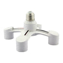 Porcelain Four Head Light Bulb Socket Splitter E27 Edison Base Supply A3L4 K7C5