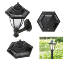 Solar Power LED Light Path Way Wall Landscape Garden Lamp (Warm White)