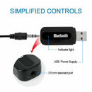 New 3.5mm AUX To USB Wireless Bluetooth Audio Stereo Car Music Receiver Adapter