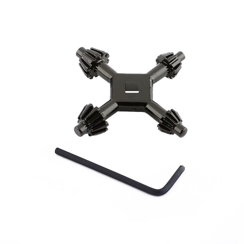 Stainless 4-Way Drill Press Chuck Key Universal Combination Hand #1 #2 #3 #4.