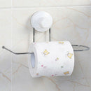 Metal Alloy Suction Cup Roll Holder Wall Mounted Bathroom Towel Organizer Hanger