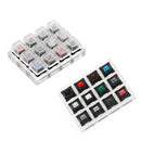 Acrylic Keyboard Tester 12 Clear Plastic Keycap Sampler for Cherry MX Switc