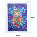 5D DIY Special Shaped Diamond Painting Flowers Cat Cross Stitch Embroidery