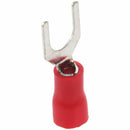 20 Red Insulated Fork Spade Wire Connector Electrical Crimp Terminal 18-22A