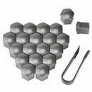 20PCS 19mm Car Hub Screw Cover Car Wheel Nut Lug Dust Cover Caps Bolt Grey OEW
