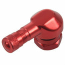 2x CNC 90 Degree 11.3mm Angle Tyre Valve Extension Motorbike Biketek Motorc