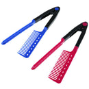1x V Type Hair Comb Hair Straightener Combs DIY Haircut Anti-static Combs Br3C