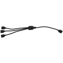 LED Strip RGB 4 Pins Female to 3 Female Connector Splitter Cable 30cm Black H8M4