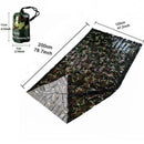 Double People Emergency Survival Sleeping Bag Bivy Camouflage Woodland I1F9 P2I2