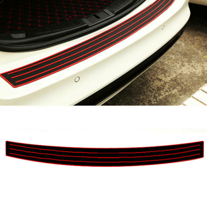 1* New Car Rear Bumper Sill/Protector Plate Rubber Cover Guard Pad Moulding Trim